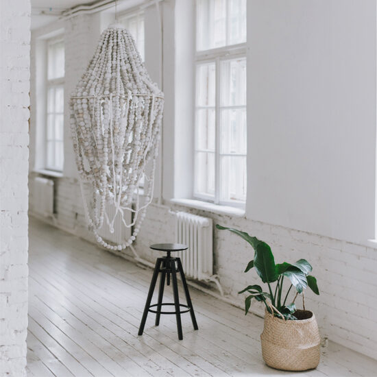 Recycled paper lamp
