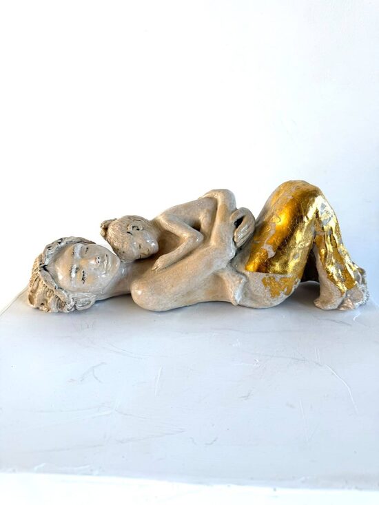 DHIRA BAREIN/ Sleeping mother and child