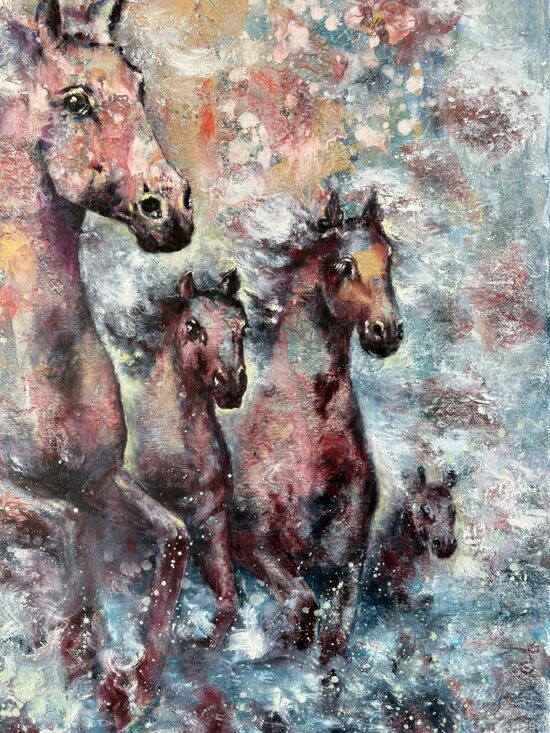 DHIRA BAREIN/ Horses in water